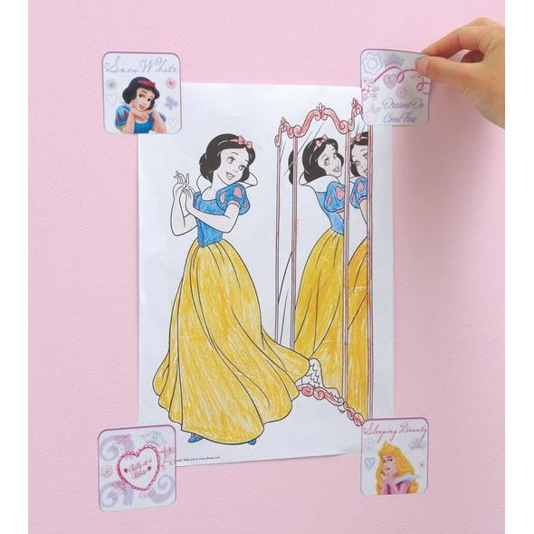 SAMOLEPKY STICK-A-PICS 24KS DISNEY PRINCESS - DEKORACE A POLIČKY - SPINKÁNÍ