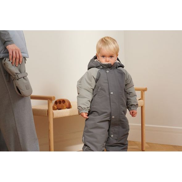 LEOKID ZIMNÍ KOMBINÉZA COLOR BLOCK FJORD GRAY VEL. 3 - 4 ROKY (VEL. 98) - ZIMNÍ KOMBINÉZY - PRO DĚTI