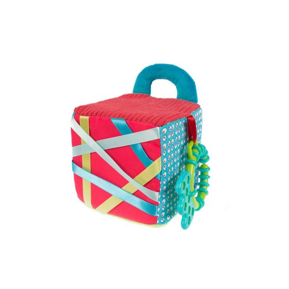 LUDI KOSTKA TEXTILNÍ S AKTIVITAMI JUNGLE - HRAČKY PRO NEJMENŠÍ - PRO DĚTI