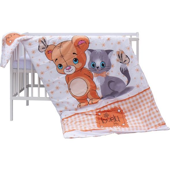 SCARLETT DĚTSKÁ POSTÝLKA S KOMPLETNÍ VÝBAVOU SCARLETT 120 X 60 CM - TERY - DŘEVĚNÉ POSTÝLKY - SPINKÁNÍ