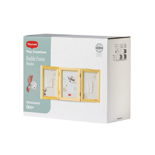 TINY LOVE DOUBLE FRAME WOODEN TINY CREATIONS - DEKORACE A POLIČKY - SPINKÁNÍ