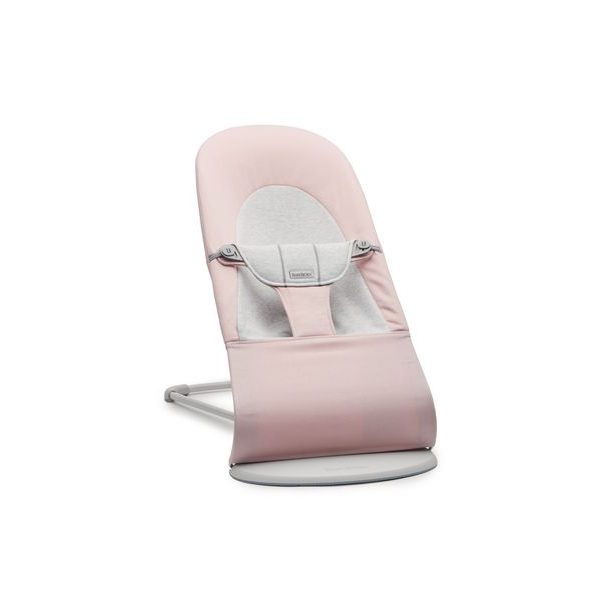 BABYBJORN BABYBJORN LEHÁTKO BALANCE SOFT LIGHT PINK GREY WOVEN JERSEY - LEHÁTKA A HOUPADLA - SPINKÁNÍ