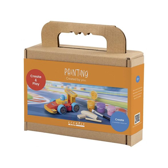 CREATIV COMPANY KREATIVNÍ SADA ZÁVODNÍ AUTO DŘEVĚNÉ - VÝTVARNÉ POMŮCKY A HRAČKY - PRO DĚTI