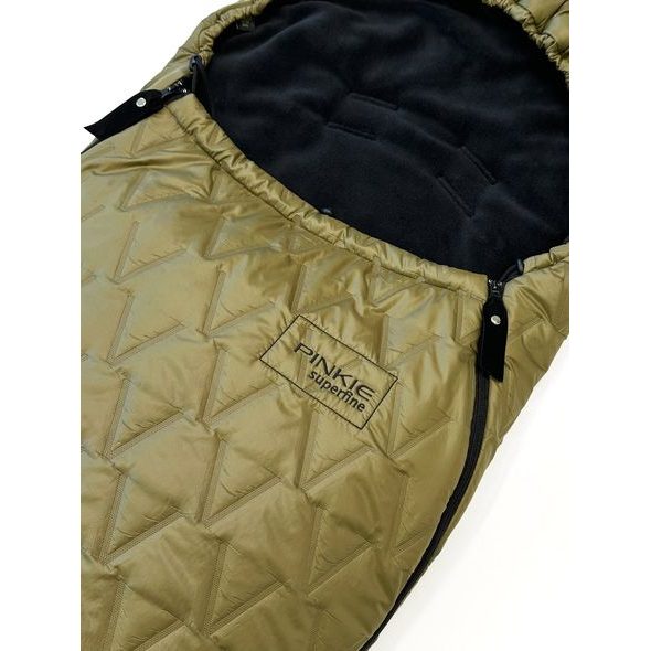 PINKIE PÉŘOVÝ ZIMNÍ FUSAK SUPERFINE VEE OLIVE 0-12MĚS - FUSAKY DO KOČÁRKU - KOČÁRKY A PŘÍSLUŠENSTVÍ