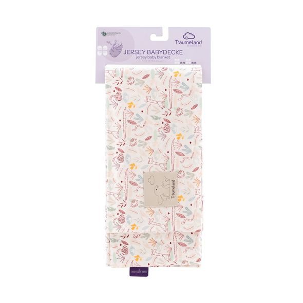 TRÄUMELAND DEKA JERSEY 100 X 75 CM DSCHUNGEL - DĚTSKÉ DEKY PRO MIMINKA - SPINKÁNÍ