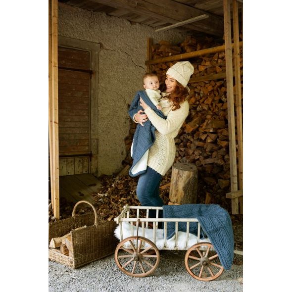 VINTER & BLOOM DEKA CUDDLY STORM BLUE - DĚTSKÉ DEKY PRO MIMINKA - SPINKÁNÍ