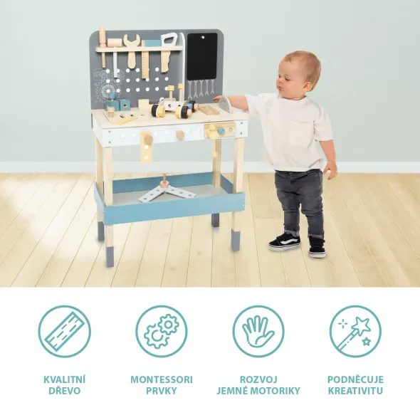 ZOPA DŘEVĚNÝ PONK - JAKO TATÍNEK - PRO DĚTI