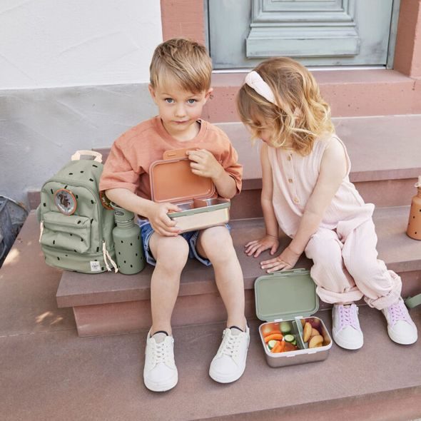 LÄSSIG MINI BACKPACK HAPPY PRINTS LIGHT OLIVE - BATOHY A TAŠKY - PRO DĚTI