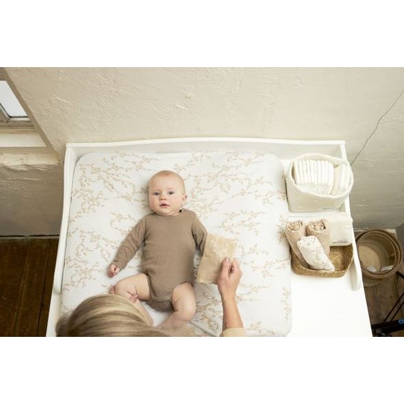 MEYCO MUŠELÍNOVÉ PLENY 3-BALENÍ - BRANCHES SAND - LÁTKOVÉ PLENY SKLÁDANÉ - PŘEBALOVÁNÍ