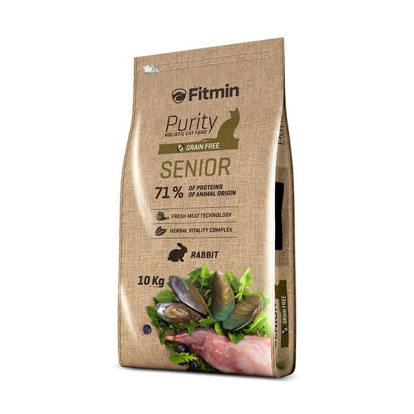 FITMIN PURITY SENIOR KRMIVO PRO KOČKY HMOTNOST: 10 KG - GRANULE PRO KOČKY - CHOVATELSKÉ POTŘEBY MALVÍKZOO