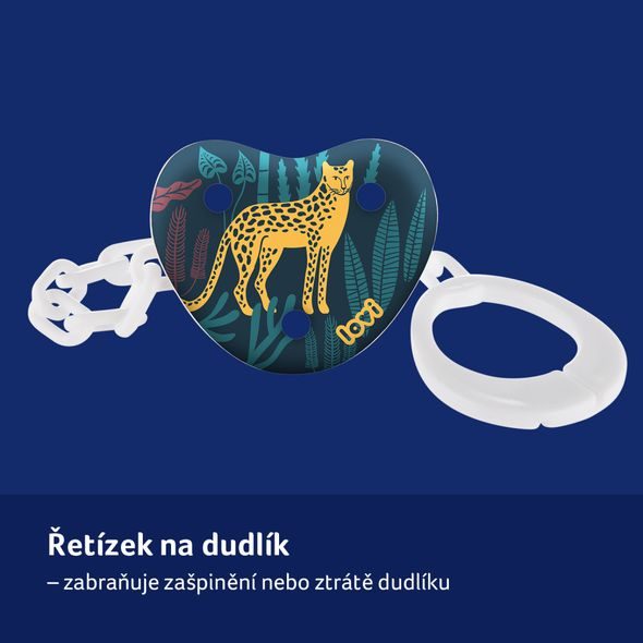 LOVI ŘETÍZEK NA DUDLÍK JUNGLE VIBES - ŠIDÍTKA A DOPLŇKY - KRMENÍ