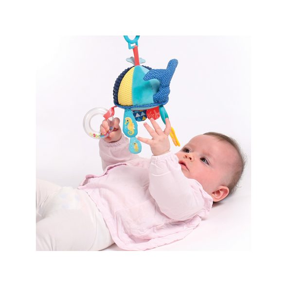 LUDI ZÁVĚSNÁ VELRYBA S AKTIVITAMI - HRAČKY DO VANY - PRO DĚTI