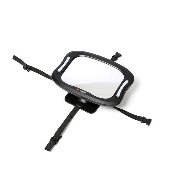 BABYDAN NASTAVITELNÉ ZPĚTNÉ ZRCADLO DO AUTA S LED OSVĚTLENÍM - ZRCÁTKA DO AUTA - AUTOSEDAČKY A PŘÍSLUŠENSTVÍ