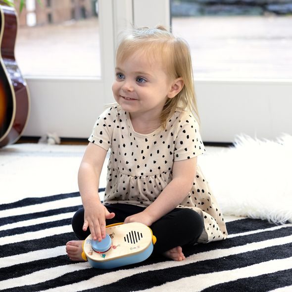 BABY EINSTEIN HRAČKA HUDEBNÍ RÁDIO DISCOVERY RADIO™ HAPE 6M+ - MOTORICKÉ A HUDEBNÍ - PRO DĚTI