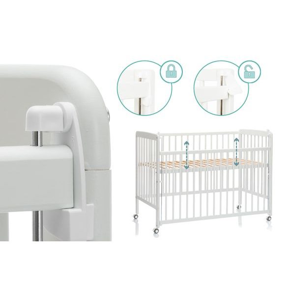 FILLIKID POSTÝLKA NENA WHITE 120X60 CM - DŘEVĚNÉ POSTÝLKY - SPINKÁNÍ