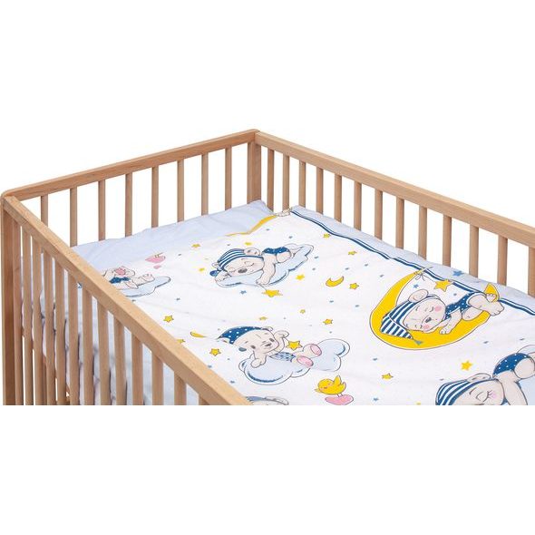 SCARLETT DĚTSKÁ POSTÝLKA S KOMPLETNÍ VÝBAVOU LUNITO 120 X 60 CM - DŘEVĚNÉ POSTÝLKY - SPINKÁNÍ