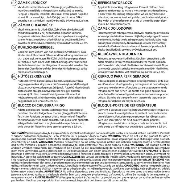 ZOPA ZÁMEK LEDNIČKY - BEZPEČNOST DĚTÍ V DOMÁCNOSTI - KOUPÁNÍ A ZDRAVÍ