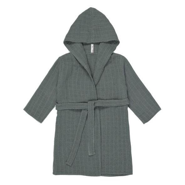 LÄSSIG MUSLIN BATHROBE PETROL GREEN 24-36M. - OSUŠKY A DĚTSKÉ ŽUPANY - KOUPÁNÍ A ZDRAVÍ