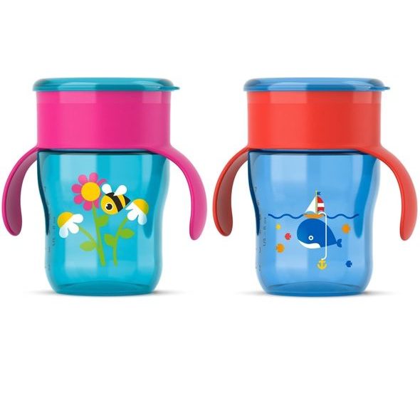 PHILIPS AVENT PRVNÍ SKUTEČNÝ HRNEČEK 260ML CHLAPEC/DÍVKA - KOJENECKÉ LAHVE - KRMENÍ