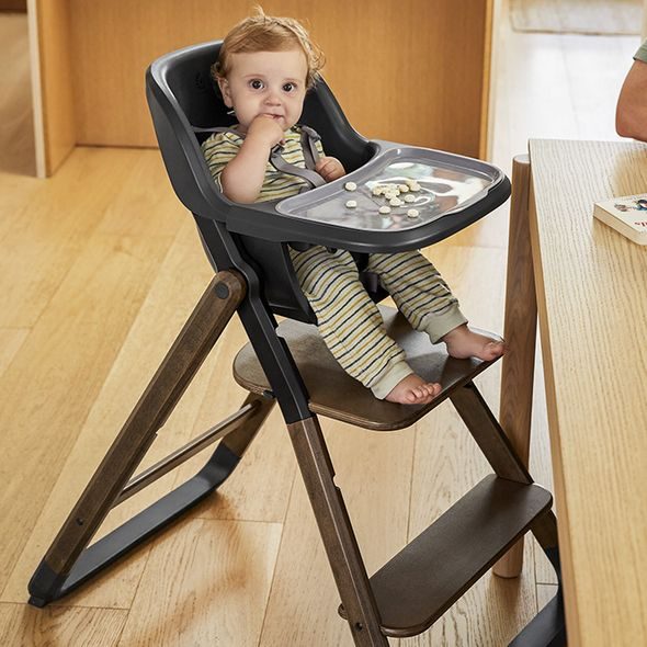 ERGOBABY EVOLVE JÍDELNÍ ŽIDLE 2V1 DARK WOOD - JÍDELNÍ ŽIDLIČKY DŘEVĚNÉ - KRMENÍ