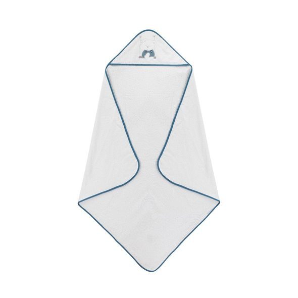 INTERBABY OSUŠKA FROTÉ MEDVÍDEK NA HOUPAČCE - BÍLO/PETROLEJOVÁ - OSUŠKY A DĚTSKÉ ŽUPANY - KOUPÁNÍ A ZDRAVÍ