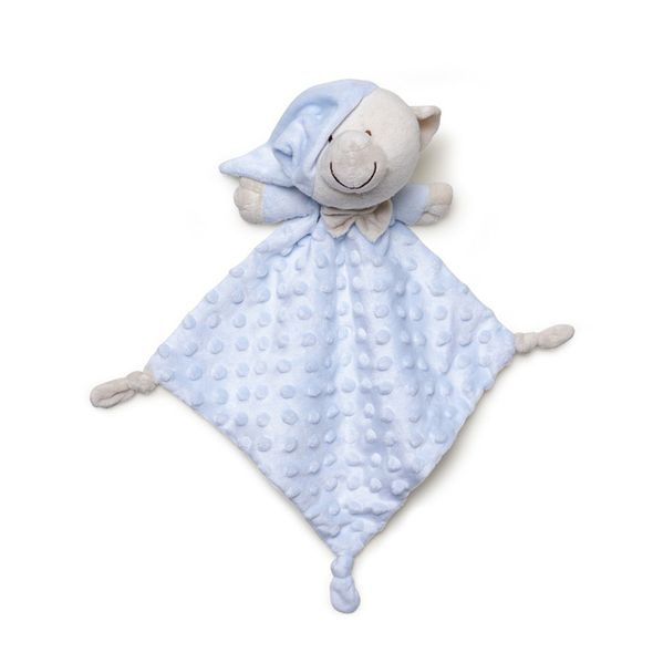 INTERBABY SET - OSUŠKA FROTÉ 100X100 MEDVÍDEK SPÍ + PŘÍTULKA - MODRÁ - OSUŠKY A DĚTSKÉ ŽUPANY - KOUPÁNÍ A ZDRAVÍ