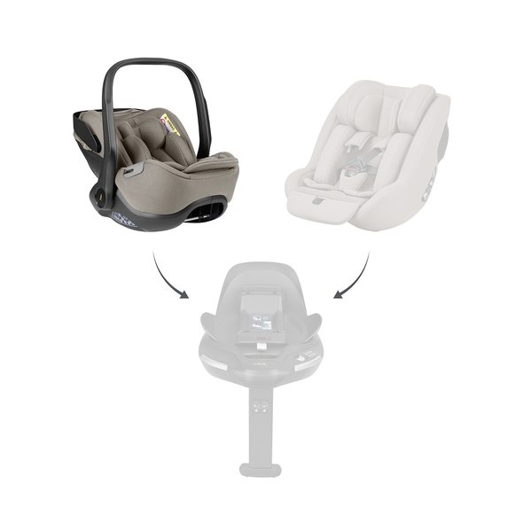KIKKABOO SET I-CLASS 360 I-SIZE AUTOSEDAČKA 40-87CM + AUTOSEDAČKA 40-105CM + ZÁKLADNA OTOČNÁ CHAMPAGNE - AUTOSEDAČKY 0-13KG - AUTOSEDAČKY A PŘÍSLUŠENSTVÍ
