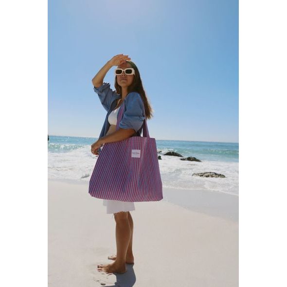 STUDIO NOOS POPLIN MOM BAG RASBERRY STRIPED - DOPLŇKY - PRO MAMINKY
