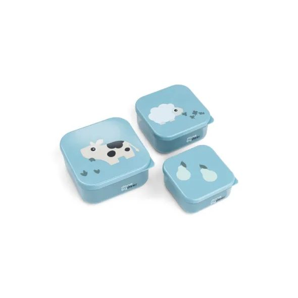 DONE BY DEER SVAČINOVÉ BOXY TINY FARM 3KS - KRABIČKY NA SVAČINU - KRMENÍ