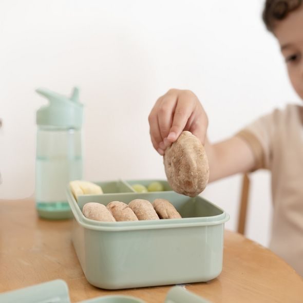 3 SPROUTS KRABIČKA NA JÍDLO BENTO RECYCLED GREEN - KRABIČKY NA SVAČINU - KRMENÍ