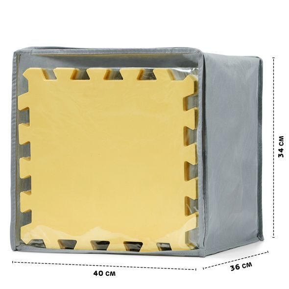 KINDERKRAFT PODLOŽKA PĚNOVÁ PUZZLE LUNO YELLOW 30KS - HRACÍ PODLOŽKY NA ZEM - SPINKÁNÍ