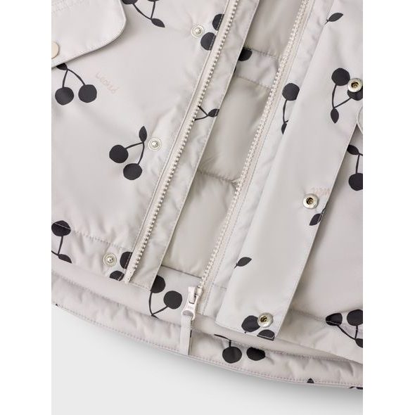 LEOKID ZIMNÍ BUNDA TULLY SILVER CLOUD CHERRIES VEL. 104 - BUNDY - PRO DĚTI