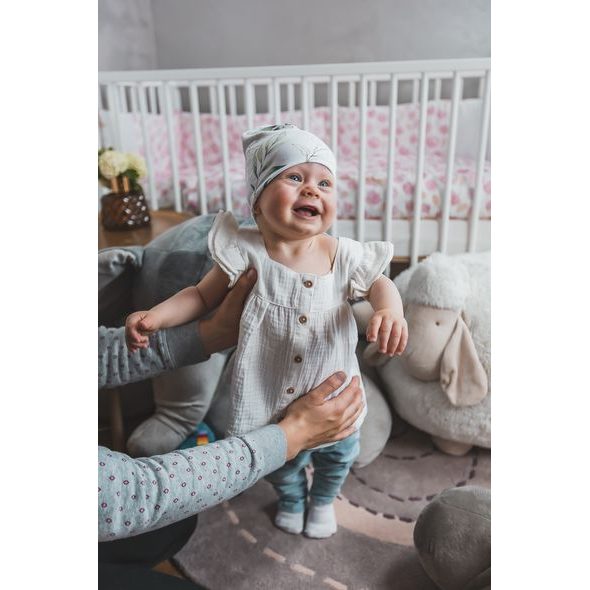 ENIE BABY DĚTSKÁ ČEPICE 9-12M GOLDEN LEAVES - ČEPIČKY A KLOBOUČKY - PRO DĚTI