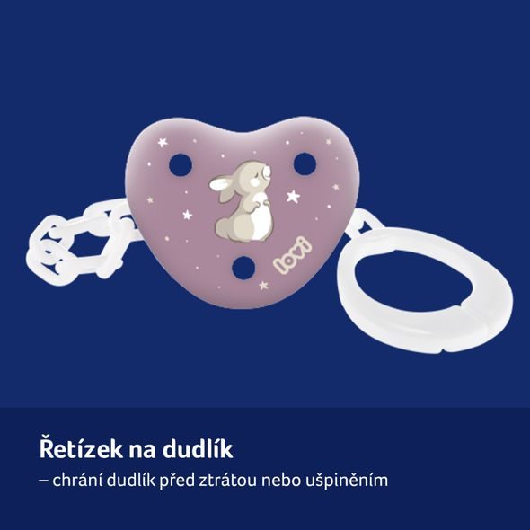 LOVI ŘETÍZEK NA DUDLÍK NIGHT&DAY KLUK - ŠIDÍTKA A DOPLŇKY - KRMENÍ