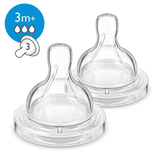 PHILIPS AVENT DUDLÍK ANTI-COLIC/CLASSIC+ 3 STŘEDNÍ PRŮTOK 2KS - SAVIČKY A PÍTKA - KRMENÍ