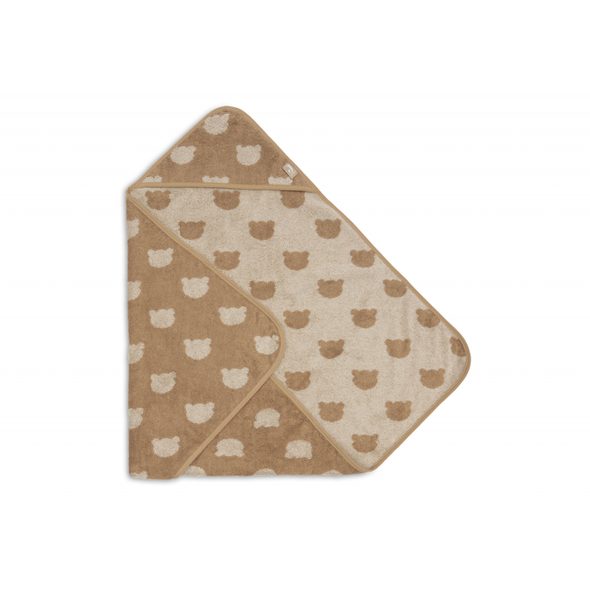 JOLLEIN OSUŠKA S KAPUCÍ FROTÉ 75X75 CM JACQUARD TEDDY BEAR - OSUŠKY A DĚTSKÉ ŽUPANY - KOUPÁNÍ A ZDRAVÍ