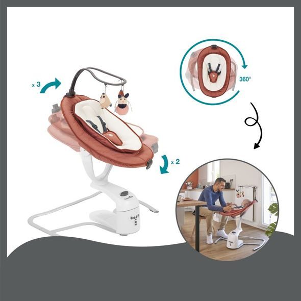 BABYMOOV LEHAČKA SWOON MOTION - LEHÁTKA A HOUPADLA - SPINKÁNÍ