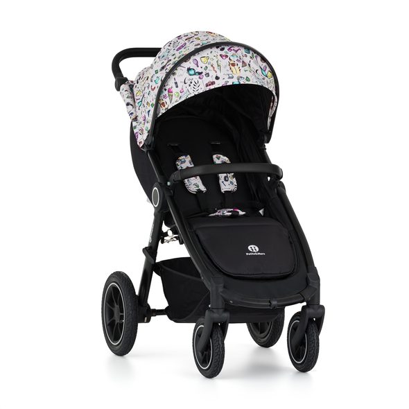 PETITE&MARS KOČÁREK SPORTOVNÍ STREET2 AIR BLACK LIMITED 100 TATTOO - SPORTOVNÍ KOČÁRKY - KOČÁRKY A PŘÍSLUŠENSTVÍ