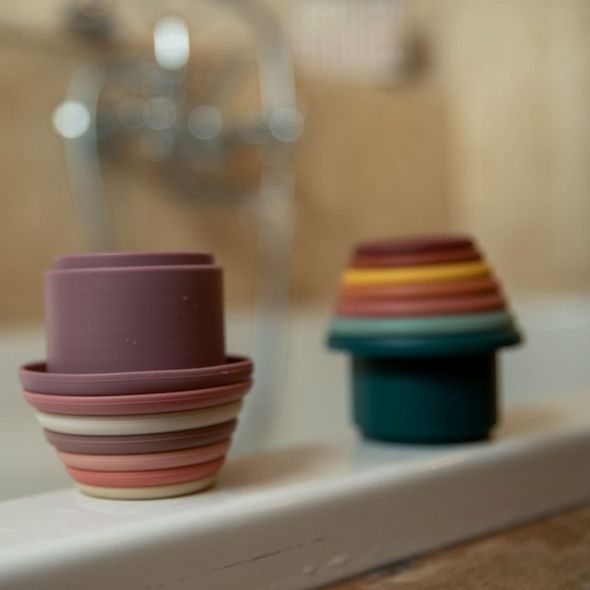 BO JUNGLE SILIKONOVÉ STOHOVACÍ KALÍŠKY DO VODY - HRAČKY DO VANY - PRO DĚTI