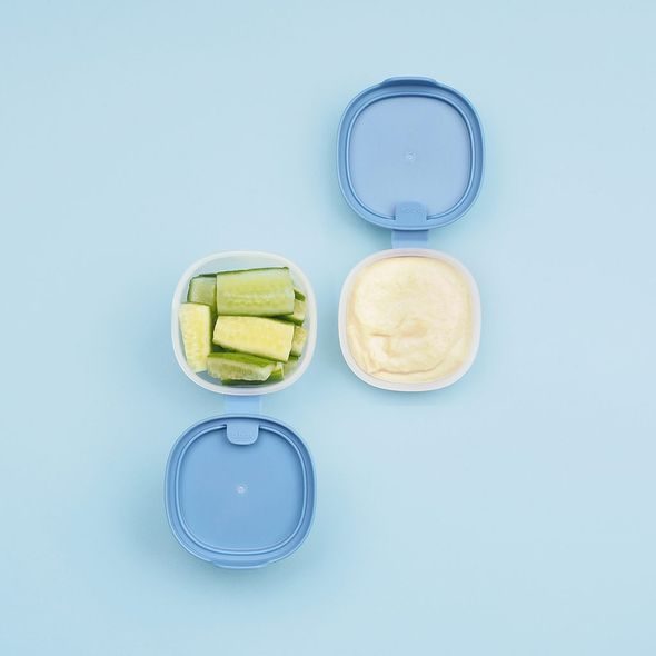 B.BOX SADA KRABIČEK SNACK TUBS 3KS - MODRÉ - USKLADNĚNÍ JÍDLA - KRMENÍ