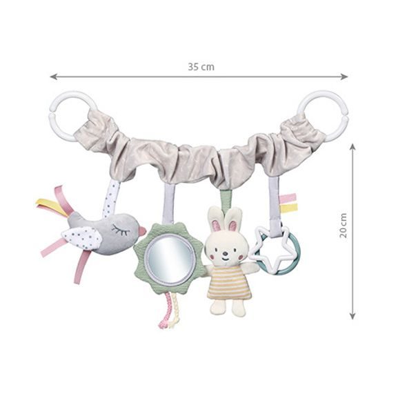 BABYONO HRAZDIČKA ZÁVĚSNÁ NATURE 0M+ - HRAČKY K ZAVĚŠENÍ - PRO DĚTI