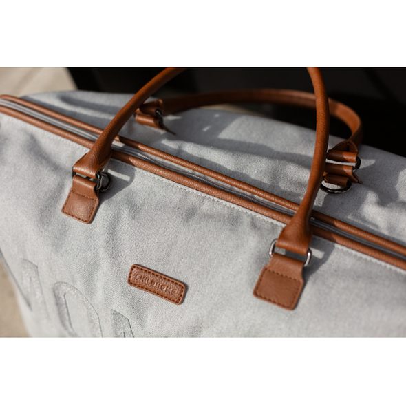 CHILDHOME PŘEBALOVACÍ TAŠKA MOMMY BAG CANVAS GREY - PŘEBALOVACÍ TAŠKY - KOČÁRKY A PŘÍSLUŠENSTVÍ