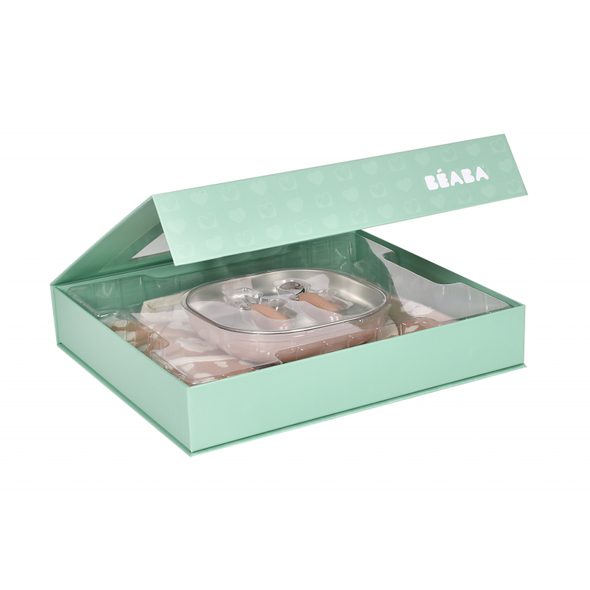 BEABA JÍDELNÍ SADA PRO NEJMENŠÍ SAVANNAH BLOOM - VÝHODNÉ SADY - KRMENÍ