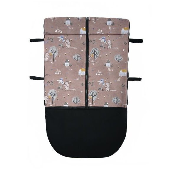 JARNÍ/PODZIMNÍ NEPADACÍ DEKA ZIBIE BLACK + BEARKINS - NÁNOŽNÍKY - KOČÁRKY A PŘÍSLUŠENSTVÍ