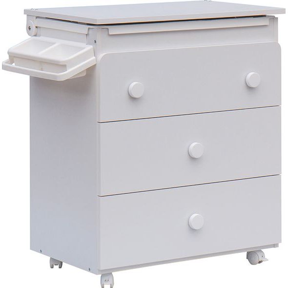 SCARLETT PŘEBALOVACÍ KOMODA S VANIČKOU VISTA BÍLÁ S PŘEBALOVACÍ PODLOŽKOU SLON BÍLÁ - PŘEBALOVACÍ KOMODY - PŘEBALOVÁNÍ