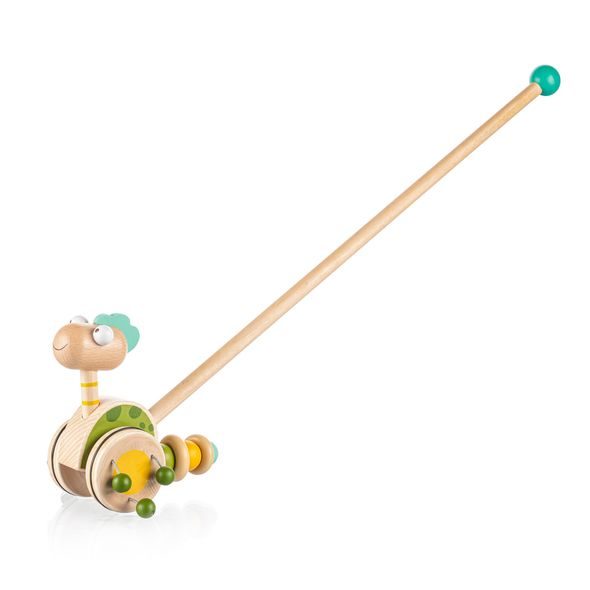 ZOPA DŘEVĚNÝ JEZDÍK DINOSAURUS - TAHACÍ A TLAČÍCÍ - PRO DĚTI