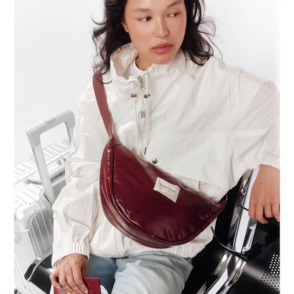 STUDIO NOOS LEATHER ADULT FANNY KABELKA BURGUNDY - DOPLŇKY - PRO MAMINKY