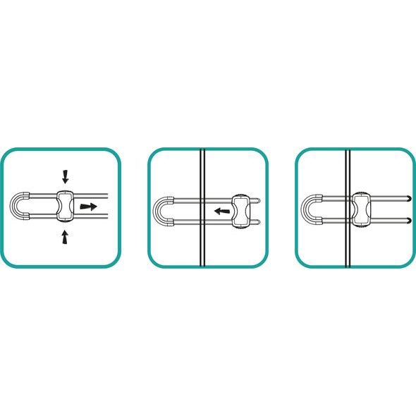 ZOPA ZÁMEK NA ÚCHYTY SKŘÍNĚK 2KS - BEZPEČNOST DĚTÍ V DOMÁCNOSTI - KOUPÁNÍ A ZDRAVÍ