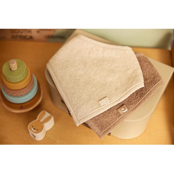 JOLLEIN BRYNDÁČEK BANDANA 2KS SAND / MILKY COFFEE - BRYNDÁKY - KRMENÍ