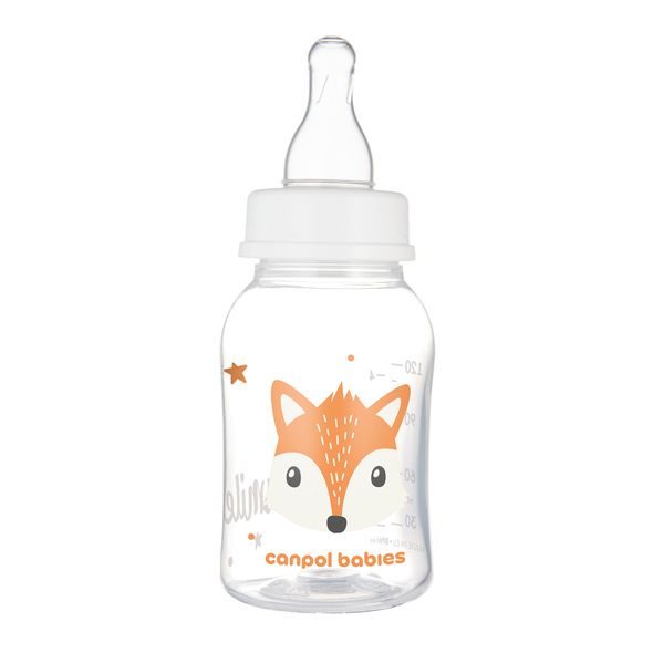 CANPOL BABIES LAHEV ÚZKOHRDLÁ CUTE ANIMALS 120ML LIŠKA - KOJENECKÉ LAHVE - KRMENÍ